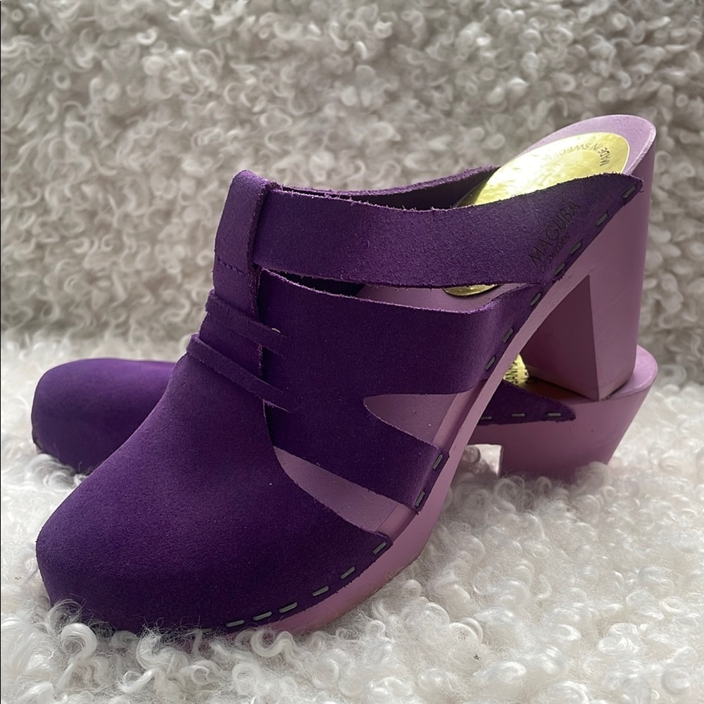 Maguba of Sweden Purple Clogs